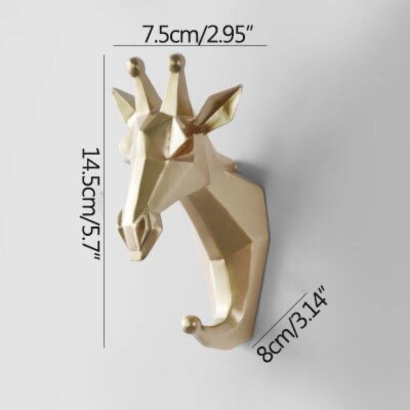 RYNX | Pcs Set Animals Head Wall Hooks