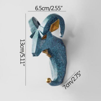 RYNX | Pcs Set Animals Head Wall Hooks