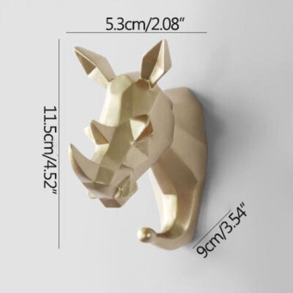 RYNX | Pcs Set Animals Head Wall Hooks
