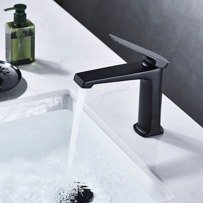 Rynx | Modern Basin Mixer Lever Handle Copper Low Arc Basin Mixer