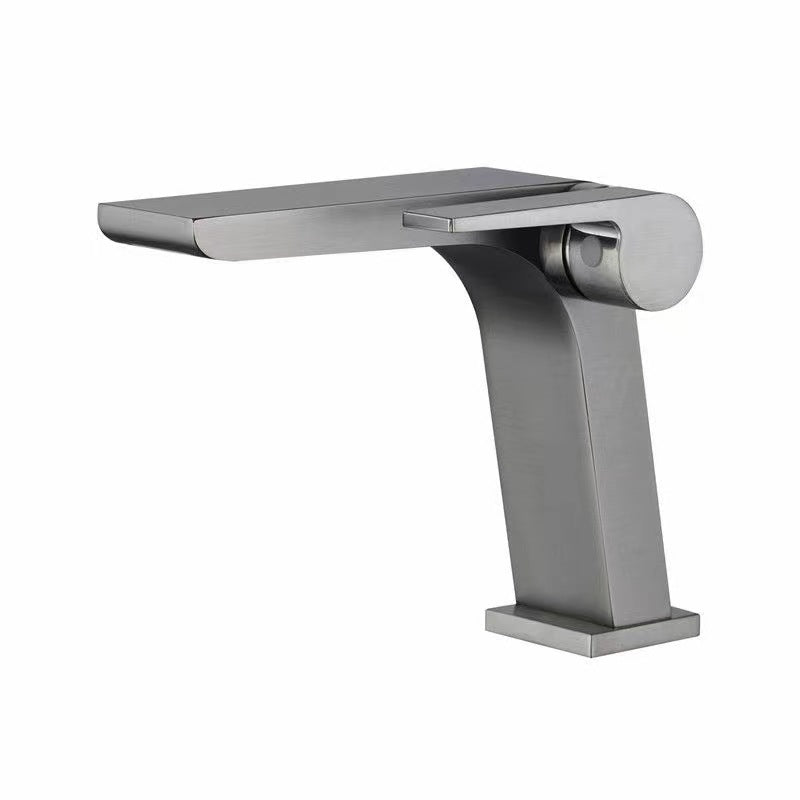 Rynx | Modern Faucet Brass Lever Waterfall Spout Sink Faucet