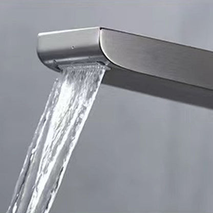 Rynx | Modern Faucet Brass Lever Waterfall Spout Sink Faucet