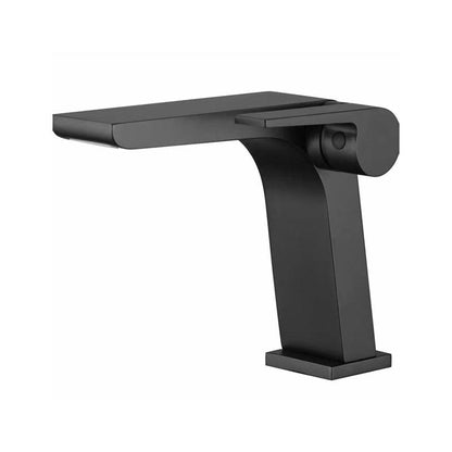 Rynx | Modern Faucet Brass Lever Waterfall Spout Sink Faucet