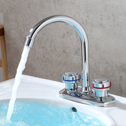 Rynx | 1or2-Handle Brushed Nickel Widespread Faucet 2 Hole Center Set Sink Faucet