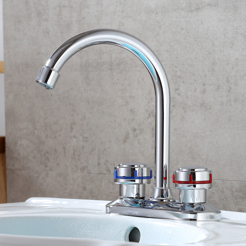 Rynx | 1or2-Handle Brushed Nickel Widespread Faucet 2 Hole Center Set Sink Faucet