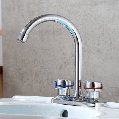 Rynx | 1or2-Handle Brushed Nickel Widespread Faucet 2 Hole Center Set Sink Faucet