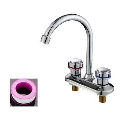 Rynx | 1or2-Handle Brushed Nickel Widespread Faucet 2 Hole Center Set Sink Faucet