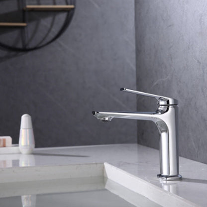 Rynx | Modern Container Faucet Brass Lever Handles Low Arc Sink Bathroom Faucet
