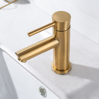 Rynx | 1-Handle Gold Nickel Widespread Faucet Single Hole Lever Sink Faucet with Drain