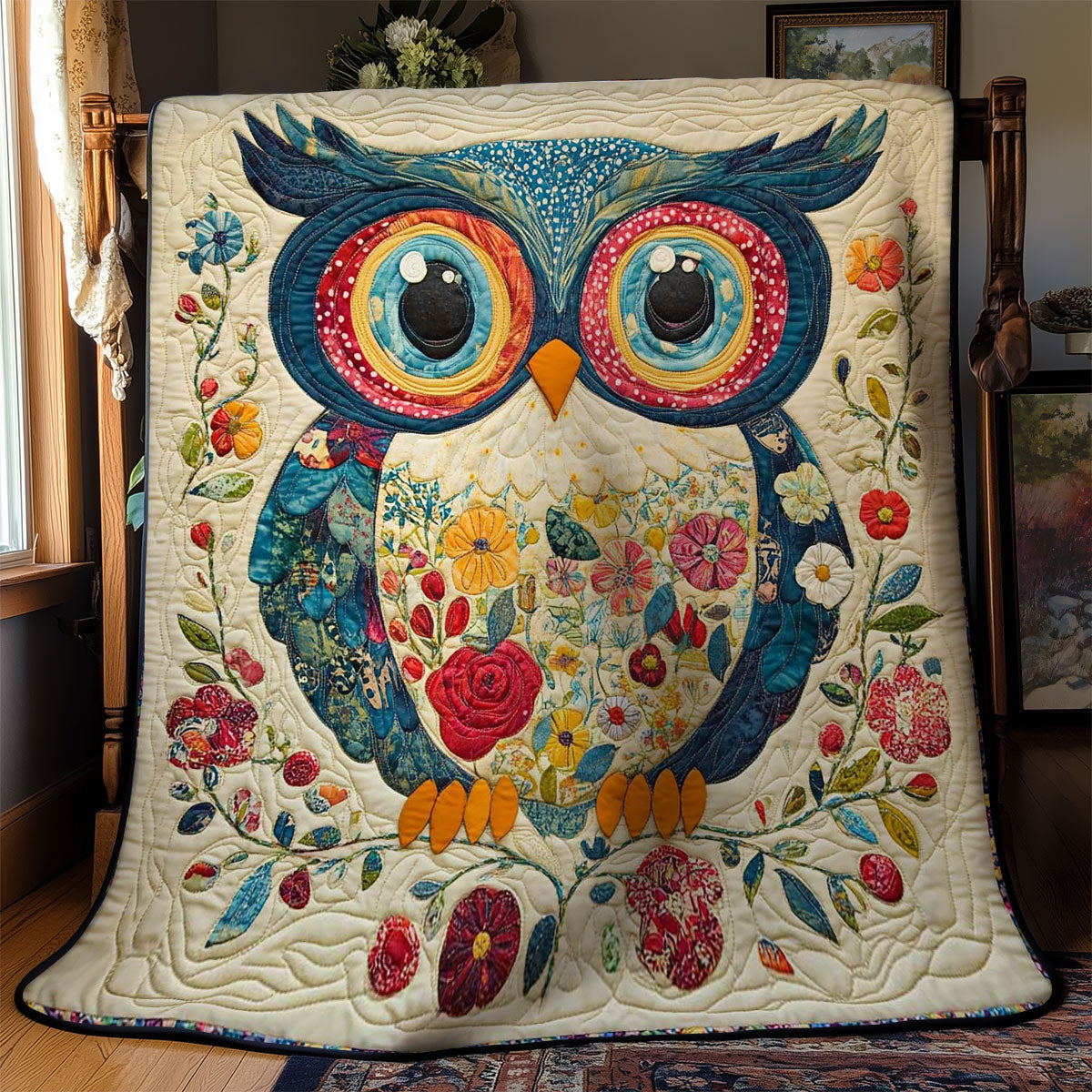 Rynx | Floral Owl Harmony Quilt