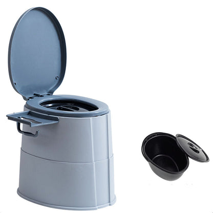 Rynx | Modern Flush Toilet Plastic Round Floor Mounted Toilet Bowl for Bathroom