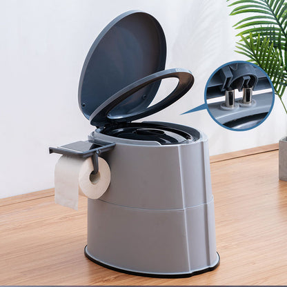 Rynx | Modern Flush Toilet Plastic Round Floor Mounted Toilet Bowl for Bathroom