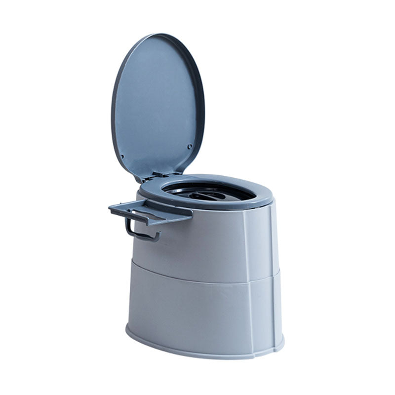 Rynx | Modern Flush Toilet Plastic Round Floor Mounted Toilet Bowl for Bathroom