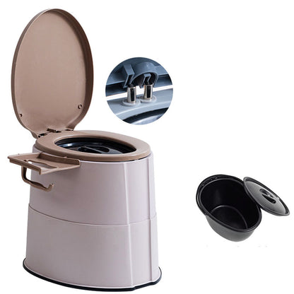 Rynx | Modern Flush Toilet Plastic Round Floor Mounted Toilet Bowl for Bathroom