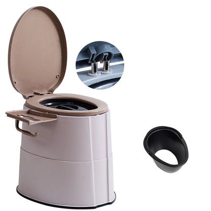 Rynx | Modern Flush Toilet Plastic Round Floor Mounted Toilet Bowl for Bathroom