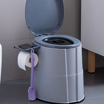 Rynx | Contemporary plastic floor-mounted toilet bowl with toilet seat for the bathroom