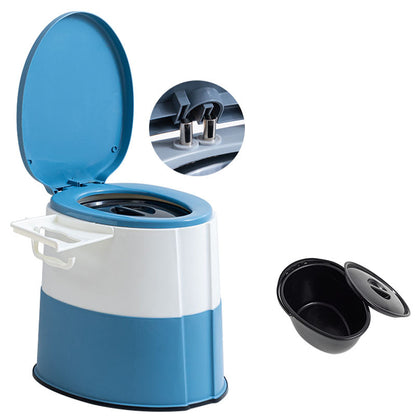 Rynx | Contemporary plastic floor-mounted toilet bowl with toilet seat for the bathroom
