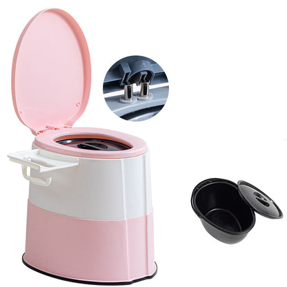 Rynx | Contemporary plastic floor-mounted toilet bowl with toilet seat for the bathroom