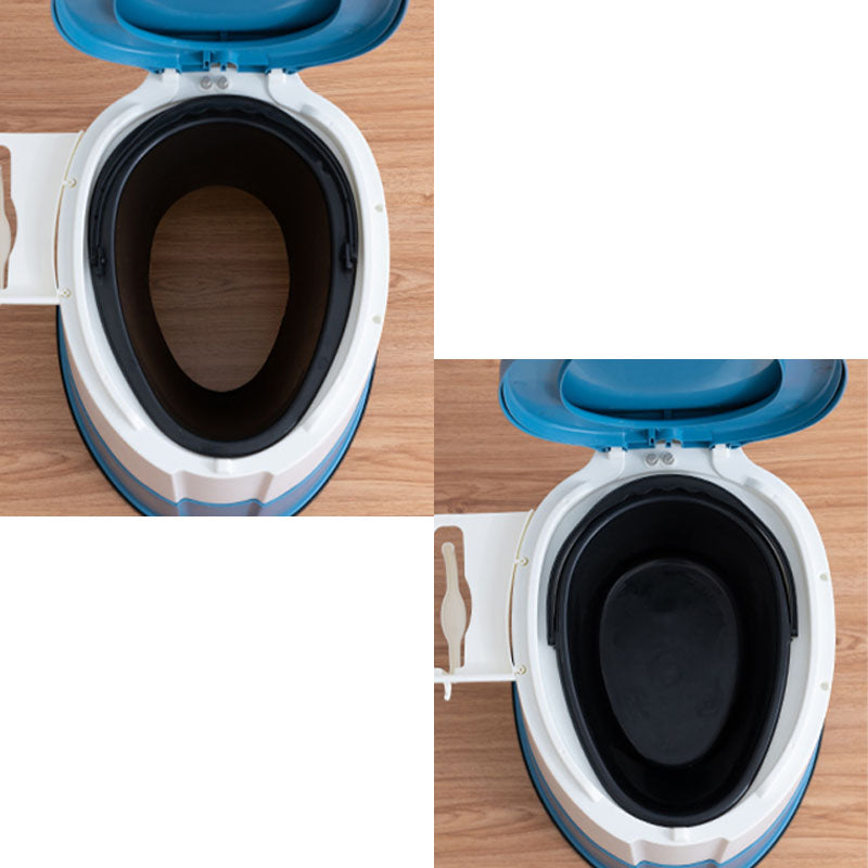 Rynx | Contemporary plastic floor-mounted toilet bowl with toilet seat for the bathroom