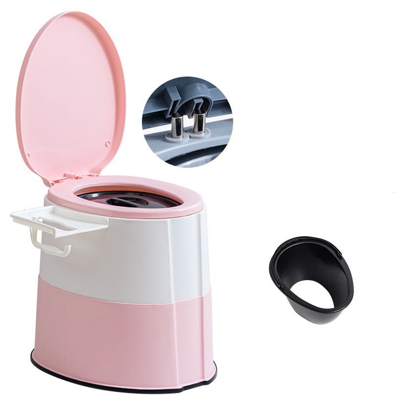 Rynx | Contemporary plastic floor-mounted toilet bowl with toilet seat for the bathroom