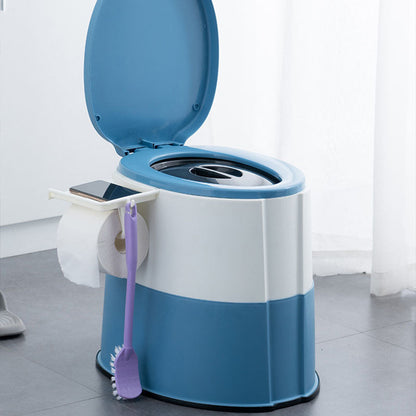 Rynx | Contemporary plastic floor-mounted toilet bowl with toilet seat for the bathroom
