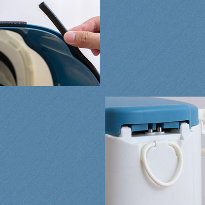 Rynx | Contemporary plastic floor-mounted toilet bowl with toilet seat for the bathroom