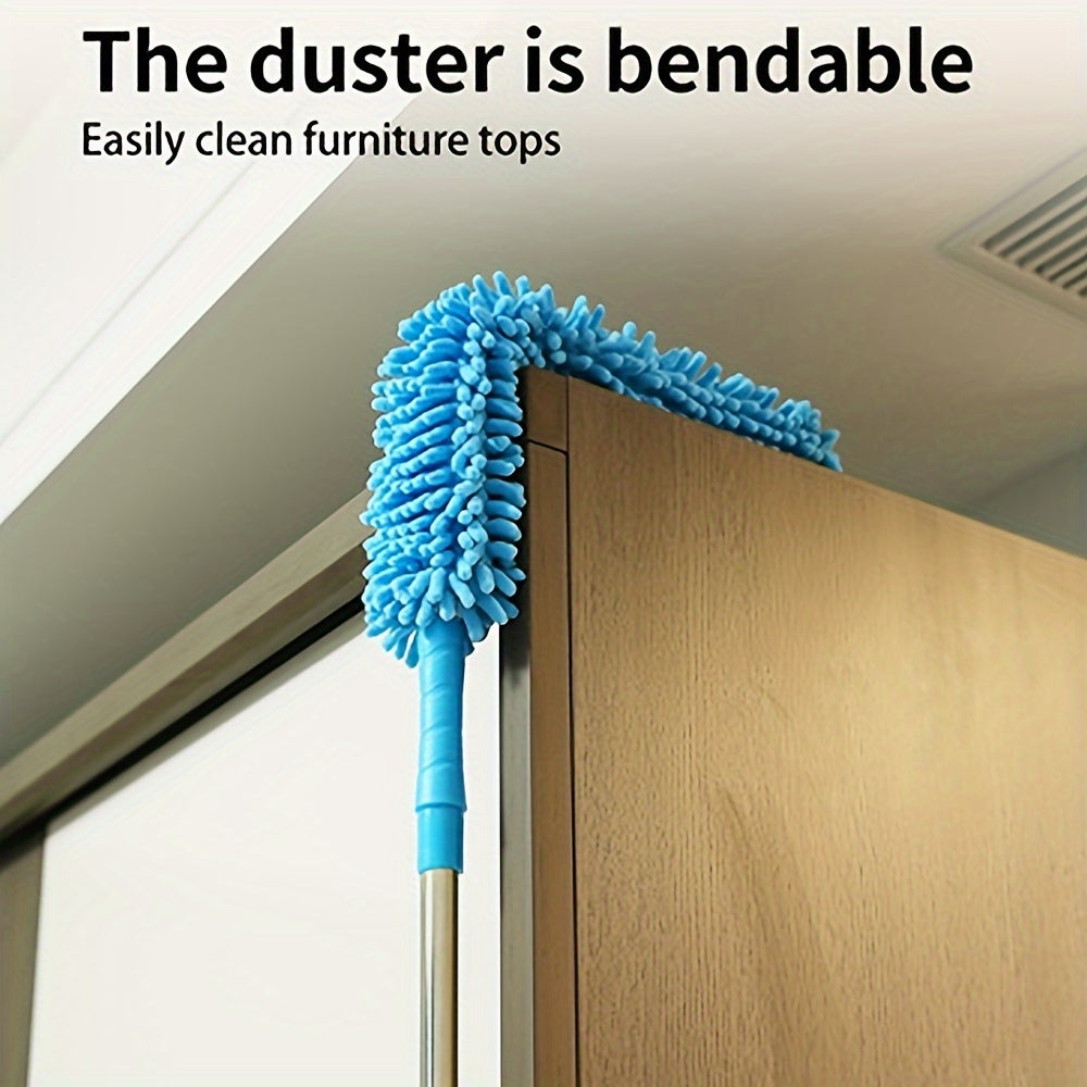 Rynx | Premium Ceiling Fan Duster with Extension Pole – Removable & Washable Dust Removal Brush for Fans, Furniture, and Cars – Reaches High Ceilings, Easy Cleaning Tool for Hard-to-Reach Areas