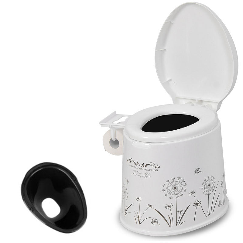 Rynx | Modern Plastic Floor-Mounted Toilet Bowl with Seat for the Bathroom