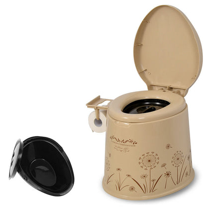 Rynx | Modern Plastic Floor-Mounted Toilet Bowl with Seat for the Bathroom
