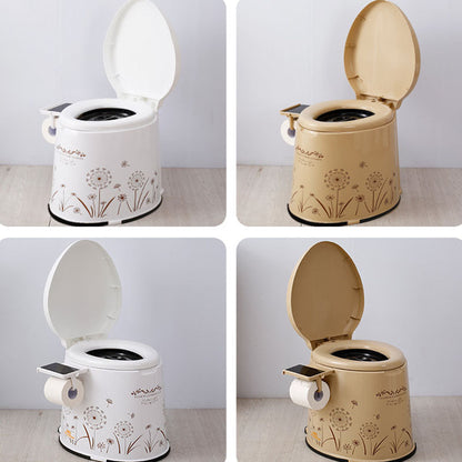 Rynx | Modern Plastic Floor-Mounted Toilet Bowl with Seat for the Bathroom