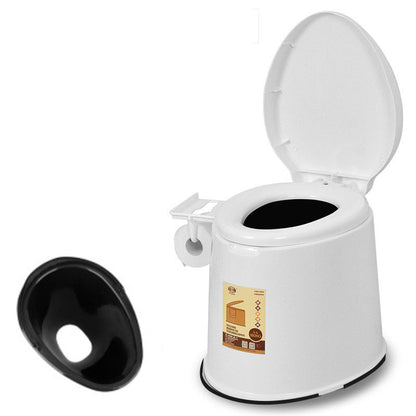 Rynx | Modern Plastic Floor-Mounted Toilet Bowl with Seat for the Bathroom