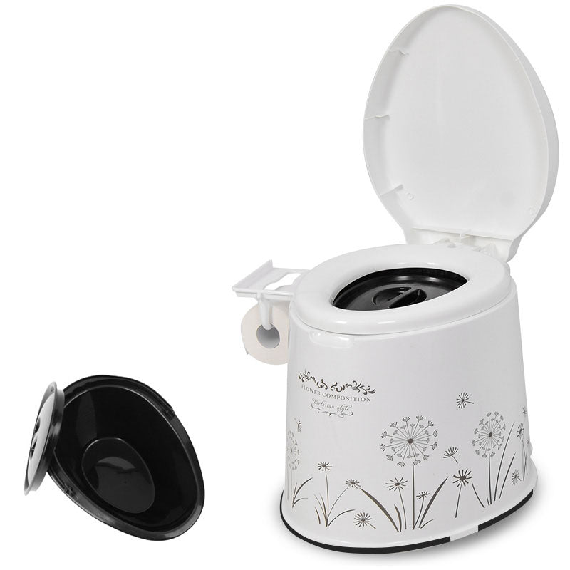 Rynx | Modern Plastic Floor-Mounted Toilet Bowl with Seat for the Bathroom