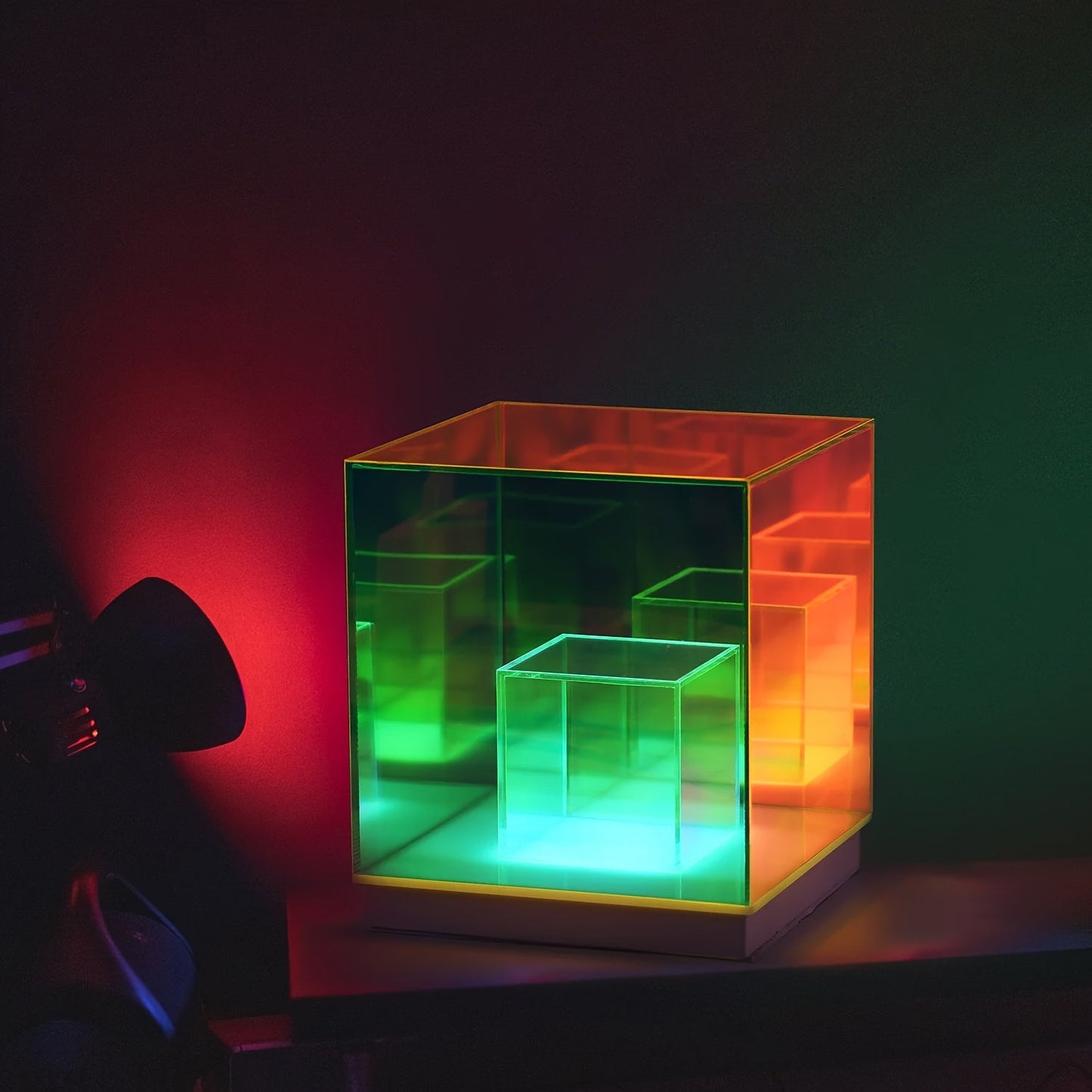 Rynx | LumiLuxe - Traditional LED Table Lamp, 3-Color Adjustable, USB-Powered