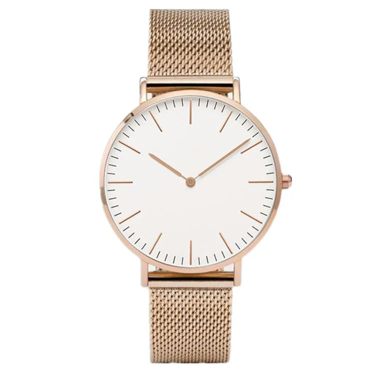 Rynx | Luxury Rose Gold Women's Watch - Elegant Watch Rose gold white