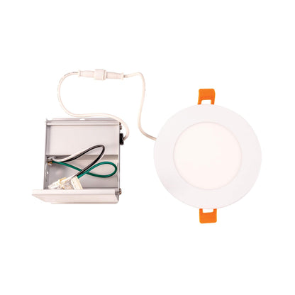 Rynx | Elk Home 4-inch round recessed light - white integrated LED, aluminum steel finish