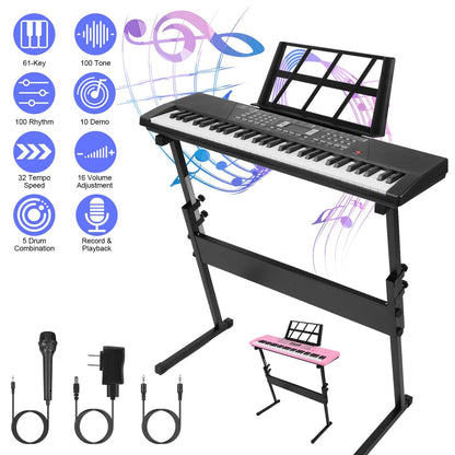 Rynx | 61 Keys Digital Music Keyboard Electronic Piano
