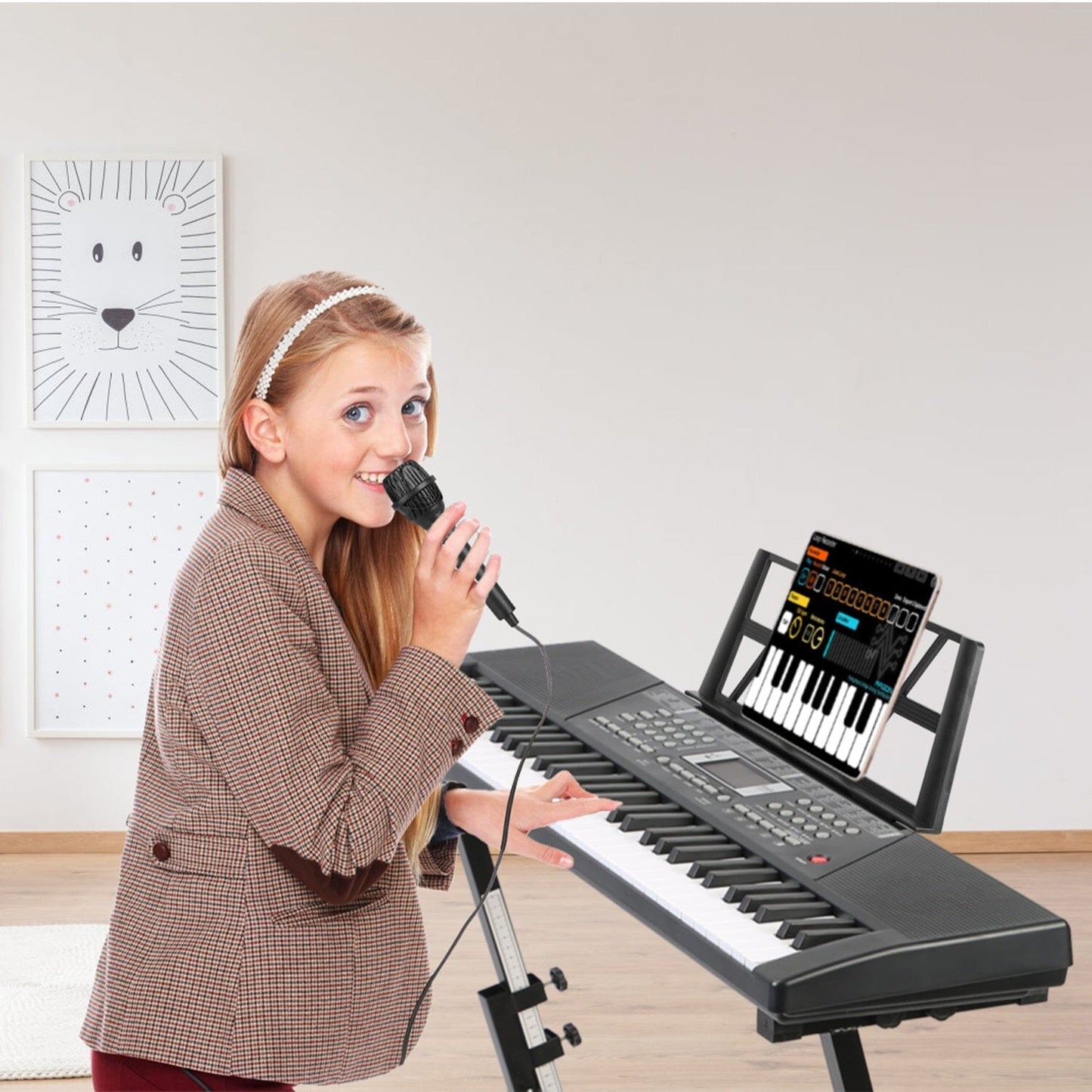 Rynx | 61 Keys Digital Music Keyboard Electronic Piano