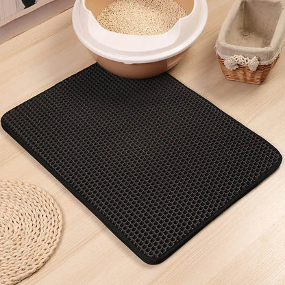 Rynx | Foldable Waterproof Cat Litter Mat – Double Layer EVA Litter Trap