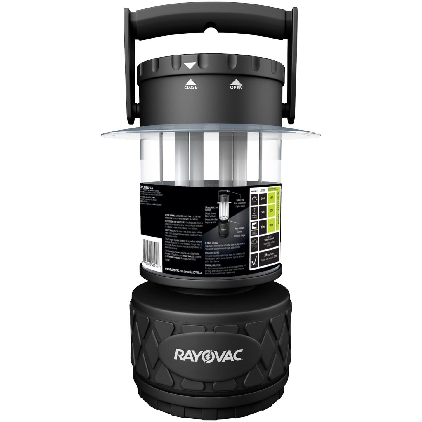 Rynx | Rayovac Sportsman Led Camping Lantern - Battery Powered, Water Resistant Emergency Lighting, 1-Pack