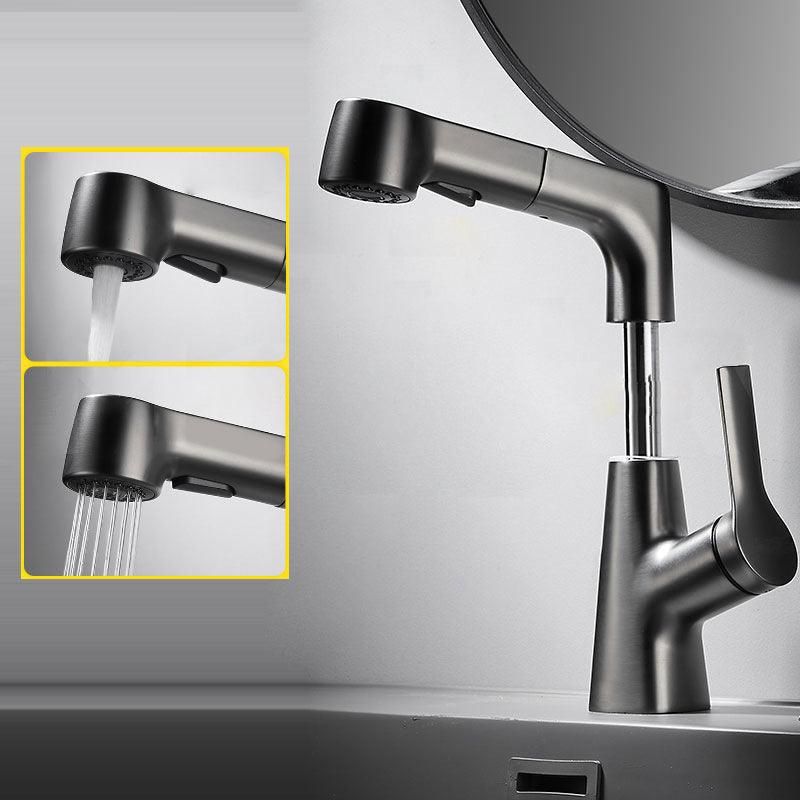 Rynx | 1-handle brushed nickel widespread faucet Single-hole bathroom vessel faucet with brass