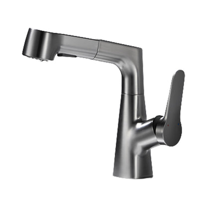 Rynx | 1-handle brushed nickel widespread faucet Single-hole bathroom vessel faucet with brass