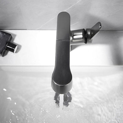 Rynx | 1-Handle Brush Nickel Widespread Faucet Single Hole Bathroom Vessel Faucet with Brass