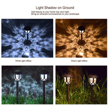 Rynx | Excmark 10 Pack Solar Path Light - Black Solar Garden Light for Walkway