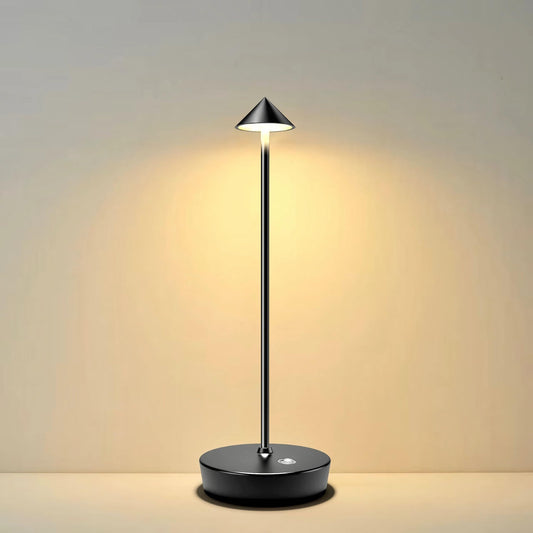 Rynx | Tpczqj Rechargeable Wireless Table Lamp - 6000Mah Led, 3 Color Dimmer, Waterproof - Black