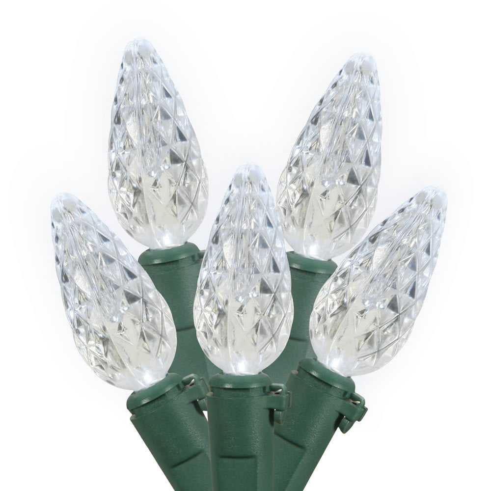 Rynx | Light Set Features 100 Led Lights On Green Wire With 4" Bulb Spacing, 33', Cool White