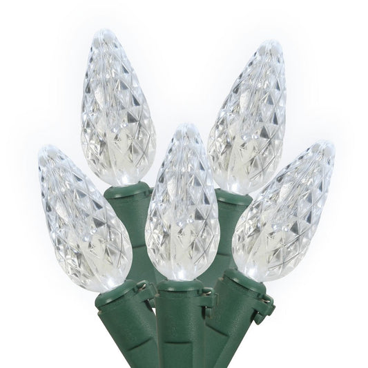 Rynx | Light Set Features 100 Led Lights On Green Wire With 4" Bulb Spacing, 33', Cool White