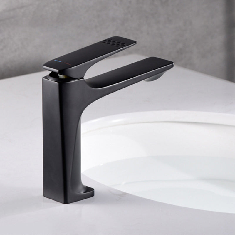 Rynx | Modern Bathroom Faucet Brass Deep Arc Lever Handle with Faucet Hose