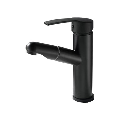 Rynx | Extendable simple bathroom sink faucet 1 hole single lever faucet
