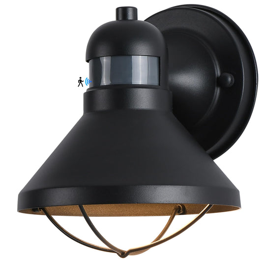 Rynx | Lonedruid Waterproof Motion Sensor LED Children's Light, Rustic Gold Outdoor Wall Lamp for the Entrance
