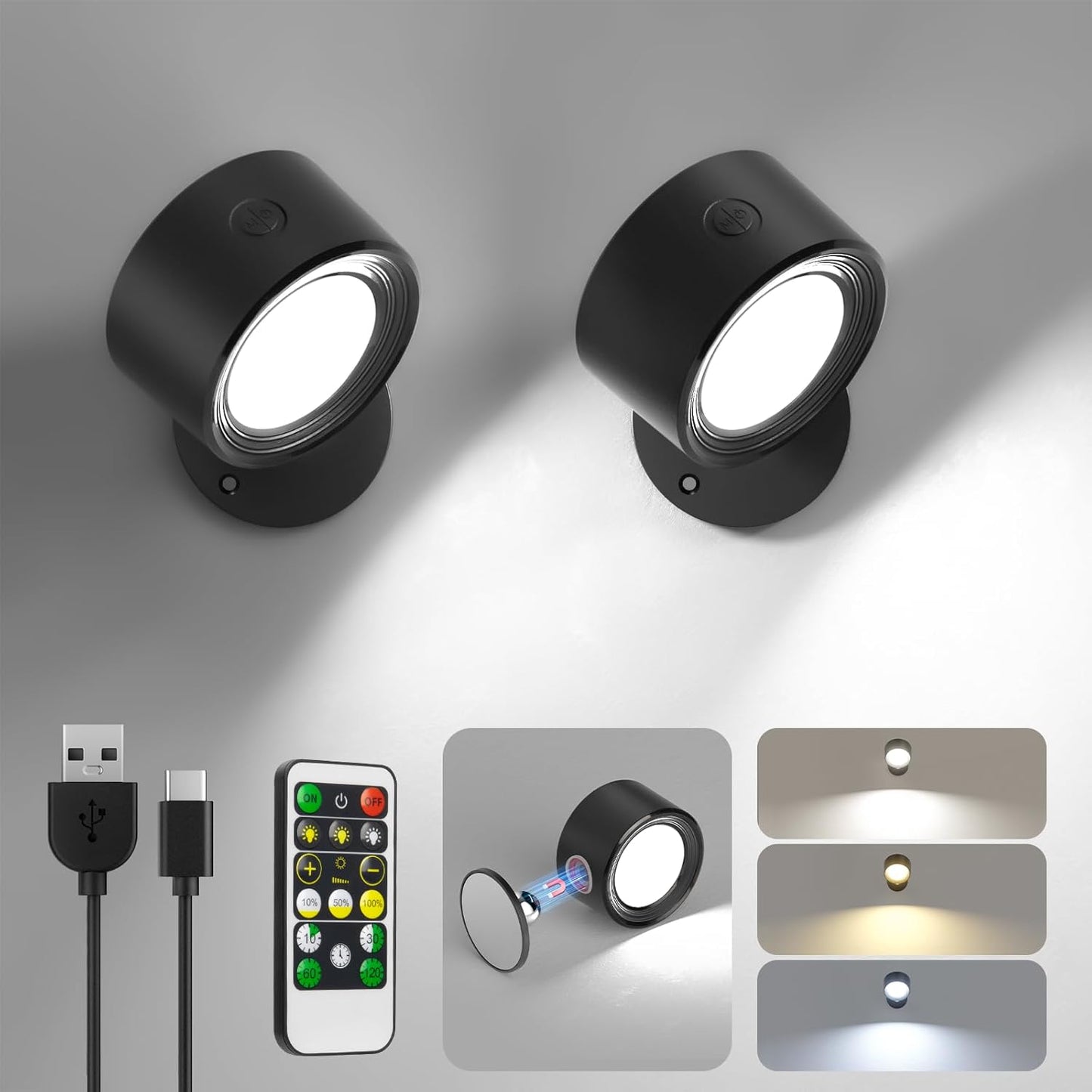 Rynx | Magnetic Wireless Wall Lamp